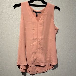 White House Black Market V Neck Pleated Tank